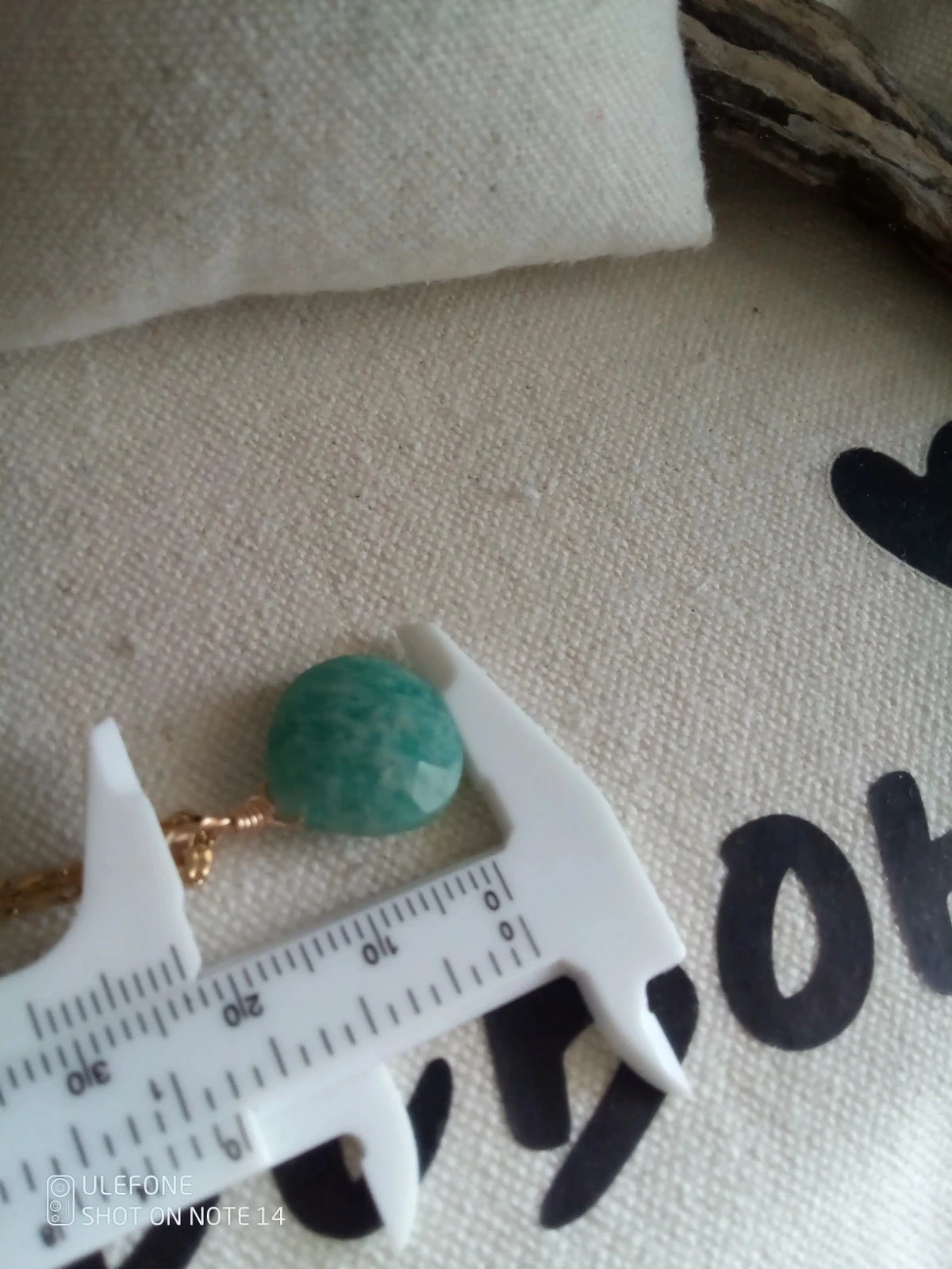 Collier amazonite pierre naturelle bleu turquoise origine Brésil – photo 2